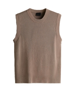Men's Crew Neck Sleeveless Cotton Knit Sweater <b>Vest</b> Pullover <b>Vest</b> for Autumn Winter High Quality Breathable Custom - Product Image 1