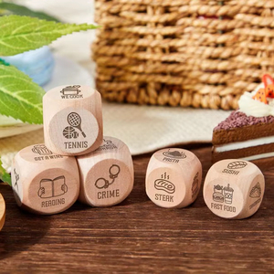 Elegante Juego de Dados Poliédricos de Madera, 7 Piezas, Hechos a Mano, Ecológicos, Duraderos, para Juegos de Mesa, Coleccionistas de RPG, Tradebyd - Product Image 1