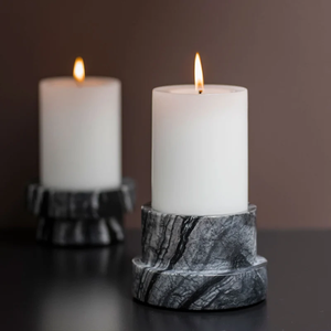 Porte-bougie en marbre, cadeau de mariage, cadeau de pendaison de crémaillère, décoration d'hôtel, porte-bougie en marbre - Product Image 3