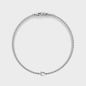 Bracelet en argent sterling 925 massif avec diamant de laboratoire, nœud infini, micro-pavé, chaîne, bijoux - Product Image 4