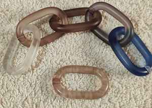 โซ่เรซิ่นใสหลากสีขนาดใหญ่สำหรับตกแต่งผนัง งาน DIY ฉากกั้นห้อง และอุปกรณ์ตกแต่งม่าน - Product Image 3