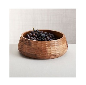 <b>Large</b> Curved Food Serving <b>Bowl</b> Japanese Style Noodles Pasta <b>Bowls</b> Reusable Dishwasher Safe Wooden <b>Bowls</b> For Snacks Cookie Serve - Product Image 6