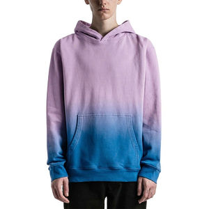 Sweat à capuche oversize pour homme en molleton 100% coton 400g, design uni teint, technique brodée, écologique, vêtement d'hiver durable - Product Image 5