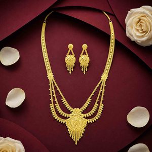 Wholesale 14K 18K 24K Micron Gold Rani Haar <b>Long</b> <b>Necklaces</b> Brass Traditional Dubai Style Bridal Gold Filled Jewelry Oro Joyeria - Product Image 4