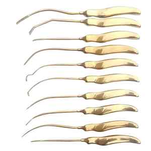 Ensemble de chirurgie endoscopique manuelle Caronia Surgical CS-HFSJ-908 en acier inoxydable pour lifting du visage - Poignée dorée, plastique de haute qualité - Product Image 3