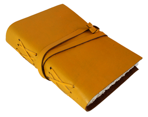 Rustic Charm With Decorative Leather Strings Stitching On The Spine Adds Antique Magic To This Lovely Vintage Journal - Product Image 1