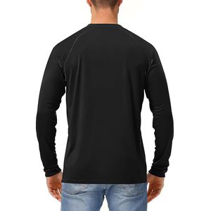 T-shirts pour hommes de haute qualité, 220 grammes, impression de logo sur mesure, vêtements en gros, manches longues, séchage rapide, confortables - Product Image 4