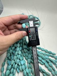 Wholesale LGJ Brand <b>Turquoise</b> Loose Oval Shape <b>Beads</b> Model LGJHC012 Box Packed From Inner Mongolia for Jewelry Making - Product Image 2