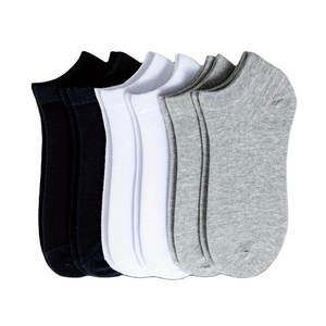 6 Pares de Calcetines Deportivos de Tubo, Nuevo Estilo, Tejidos, Antibacterianos, de Spandex/Poliéster, Sólidos, para Hombre y Mujer, Tallas 39-42, Verano, Adultos - Product Image 1