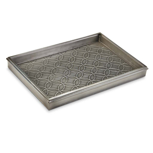 Tapis de sol d'entrée en cuivre antique avec motif en relief, solution de rangement pour chaussures, intérieur/extérieur - Product Image 4