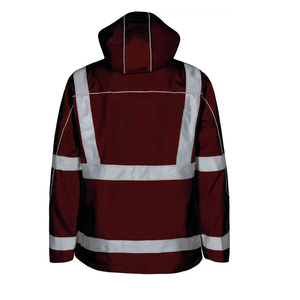 Wholesale Men's <b>Hi</b> <b>Vis</b> Reflective Safety Work <b>Jacket</b> <b>Waterproof</b> Industrial Work Wear Custom Logo Work Supplier - Product Image 2