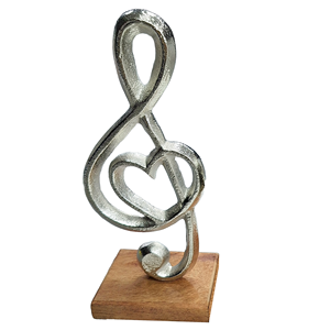 Adorno de mesa contemporáneo Escultura de Navidad con base de madera Adornos de decoración de habitación estética moderna - Product Image 2