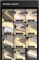 Profilé LED en aluminium encastré sans cadre pour plafond, idéal pour la décoration de plafonds en plaques de plâtre – Prix de gros