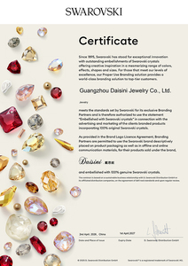 Collana con Ciondolo Colorato Decorato con Cristalli <span class=keywords><strong>Swarovski</strong></span>, Nickel Free, Ipoallergenica, in Argento 925 Daisini - Product Image 2