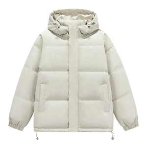 Veste matelassée légère à capuche pour homme, vêtement d'extérieur chaud et isolé pour l'hiver, avec fermeture éclair intégrale sur le devant et poches latérales - Product Image 6