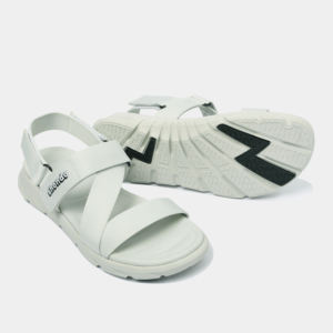 Sandalias Originales de Vietnam Color Gris Musgo de Secado Rápido con Punta Abierta y Parche de Goma con Logotipo SH - Product Image 4