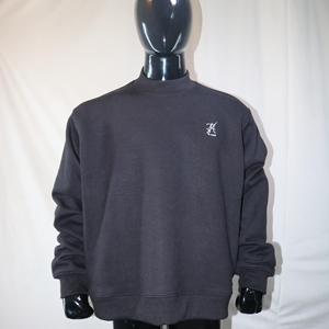 Sudadera VA Mock Neck 450 GSM con nombre personalizado, bordado en aplique, corte holgado, 100% algodón, felpa francesa. - Product Image 5