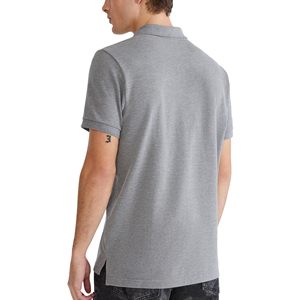 Polo homme coupe classique en mélange de coton doux, manches courtes, confortable, décontracté, pour tous les jours, avec col côtelé - Product Image 3