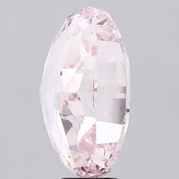 Diamant VS2 Clarity Excellent Polish IGI Certified CVD, diamant non monté, exportation supérieure, taille ovale, cultivé en laboratoire, rose intense fantaisie, MANYA