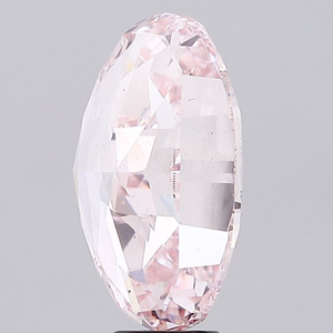 Diamant de laboratoire cultivé en CVD, qualité VS2, polissage excellent, certifié IGI, export, qualité supérieure, taille ovale, rose intense fantaisie. - Product Image 3