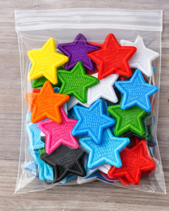 Star Iron-<b>On</b> <b>Patches</b> – Embroidered <b>Sew</b>-<b>On</b> Appliques10 Colors Customizable for Clothing & Bags - Product Image 1