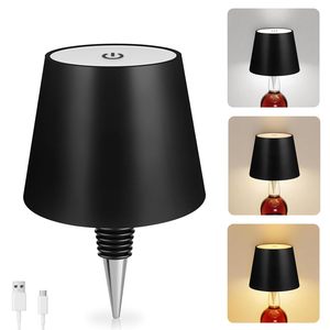 Portable Wireless Bottle Lamp Attachment with 5200mAh Rechargeable Battery <b>LED</b> <b>Touch</b> Control 3 <b>Light</b> Modes for Bar Restaurant - Product Image 1