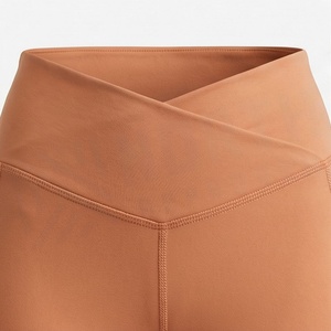 Comfortable Womens Leggings Yoga Wear Custom Logo Fitness Gym Workout Activewear Running Sports Athletic Pants Tights - Product Image 4