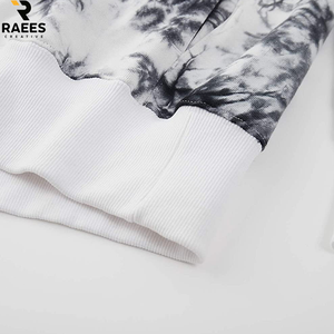 Sweat-shirts thermiques tie-dye pour hommes, design personnalisé, vêtements d'hiver élégants, vente en gros, tissu polaire doux, 100% coton - Product Image 5