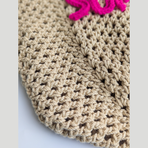 Handmade Macrame Crochet <b>Boho</b> Handbag Lightweight Summer Beach Tote Sustainable Fashion <b>Bag</b> - Product Image 5