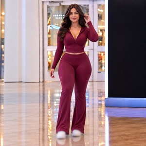 Survêtement en molleton de coton 420 g/m² pour femmes, sweat-shirt et pantalon de jogging, pour les détaillants de streetwear - Product Image 6
