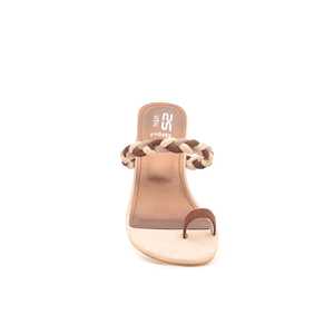 FR0482 Robes de cocktail élégantes en chappal marron - Product Image 1