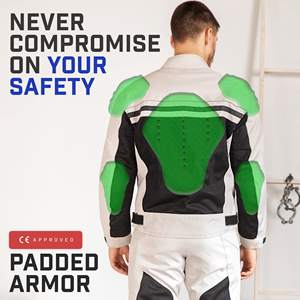 Chaqueta de Motocicleta para Hombre, Chaqueta Textil para Moto, Cordura, para Carreras, Aprobada para Motociclistas, Impermeable, para Todo Clima, de Alta Calidad - Product Image 6