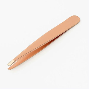 Pince à épiler longue durée en acier inoxydable, pointe inclinée de précision, outils d'épilation et de soin de beauté pour salon professionnel - Product Image 4