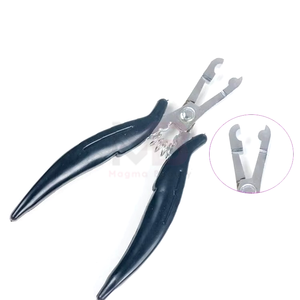 Pinzas para Extensiones de Cabello de Acero Inoxidable con Microperlas, Pinzas para Extensiones de Cabello Humano, Pinzas con Dientes para Extensiones de Cabello - Product Image 3