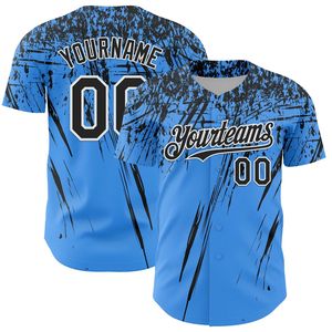 Maillot de baseball personnalisé à manches courtes, uniforme d'équipe entièrement boutonné, antibactérien, en coton biologique, pour été, printemps et hiver - Product Image 1