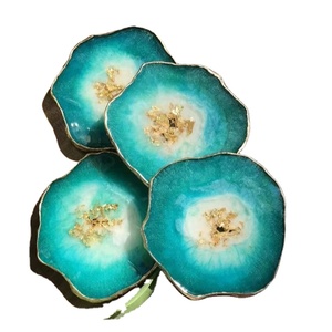 Sous-verres en résine Offre Spéciale design unique et sous-verres en résine époxy pour café, thé, boisson pour forme carrée et produit Offre Spéciale - Product Image 1