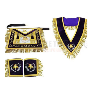 Tenue de cérémonie élégante avec des coutures de qualité et des accessoires décoratifs pour les événements spéciaux, regalia maçonnique - Product Image 2