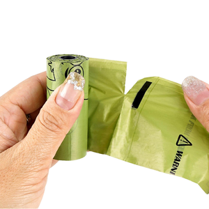 Özel renk biyobozunur köpek kaka poşetleri bahçe kamp yürüyüş için Compostable köpek atık Poo Poo çanta ev kullanımı için - Product Image 5