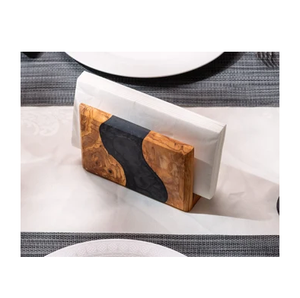 Wood & Resin Napkin Ring Decorative Luxury Dining Experiences Napkin Holder Top Quality Handmade <b>Cheap</b> Price - Product Image 1