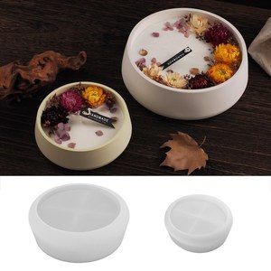 Molde de silicona de resina para portavelas de té con forma de loto, molde de resina para candelabro de flores, herramientas para pasteles - Product Image 4