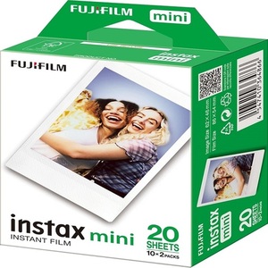 DISPONIBLE DÉS ORIGINE : Film instantané INSTAX mini avec bordure blanche, pack de 20 clichés, compatible avec toutes les mini-caméras et imprimantes. - Product Image 1