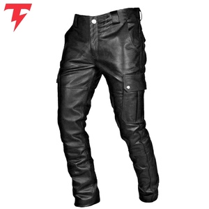 Pantalones Cortos de Cuero para Hombre de la Mejor Calidad, Sólidos, Casuales, de Invierno, para Gimnasio, Correr, Transpirables, Ligeros, Genuinos - Product Image 1