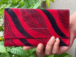 Bolso de mano con estampado multicolor para chicas, Cartera de piel auténtica, elegante, hecha a mano - Product Image 5