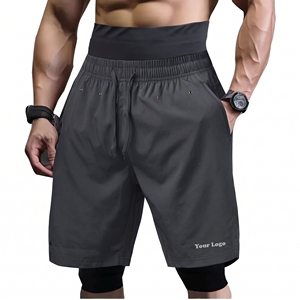 Men's Casual Awrah Shorts Custom Made Muslim Knee Length High Waist Sporty <b>Canvas</b> Solid Color 100% Polyester Waterproof - Product Image 5
