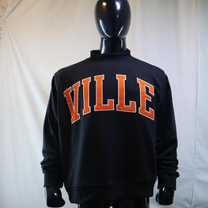 Sweat-shirts VILLE à col montant 450 GSM avec broderie personnalisée, coupe ample et carrée, en molleton 100% coton French Terry - Product Image 1