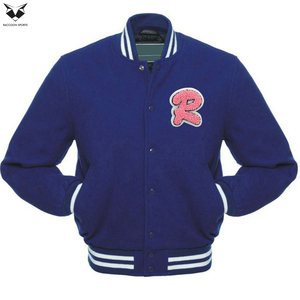 Patchwork Design Men Letterman Jacket, High Quality Cotton Fleece Fabric Customized Made New Men's Varsity Jackets - Product Image 4