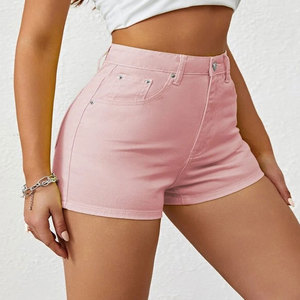 Custom Logo Matching Terry Sporty Mid Waist <b>Elastic</b> <b>Waistband</b> Quick Dry Yoga Workout Women's Shorts - Product Image 3