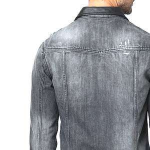 Best Selling Low Price <b>Men</b> <b>Denim</b> <b>Jackets</b> Sale Casual Wear Wholesale High Quality Hooded Cotton Jeans <b>Jacket</b> Front Logo - Product Image 5
