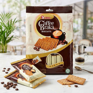 Premium Coffee Crackers 210g Crispy Snack <b>Biscuits</b> ODM Vietnam Wholesale Supplier - Product Image 1