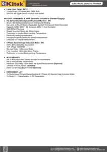 Premium Metal Didactic <b>Educational</b> <b>Equipment</b> New Motor Generator Trainer-II - Product Image 5